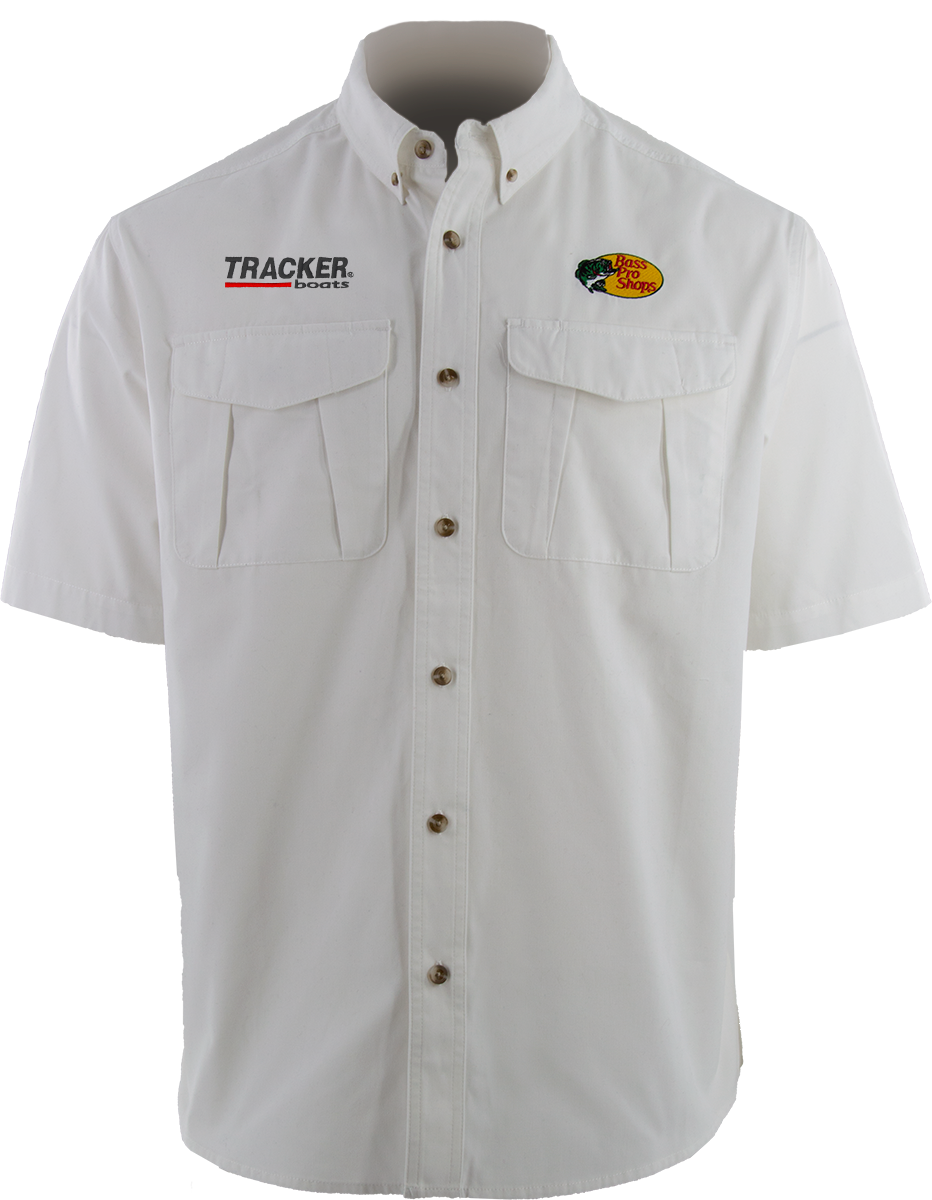 BPS/Tracker Men's Woven Employee Shirt - White – BPS Coupa Punch Out