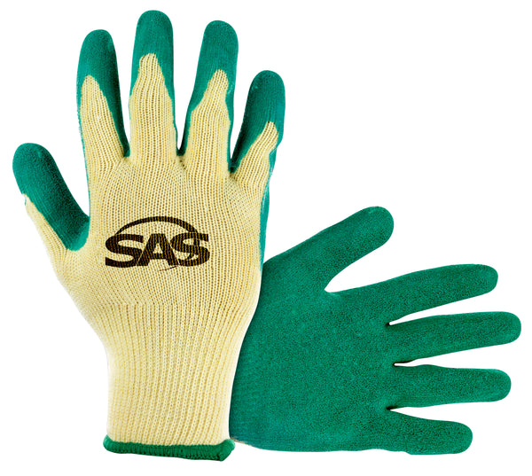 Cotton / Poly Knit Gloves - Latex Coated Palm - 1 pack of 12