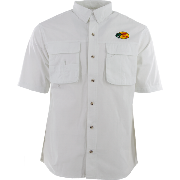 BPS Men's Employee Fishing Shirt - White
