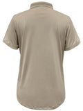 CAB Ladies Employee SS Polo - Silver Tan