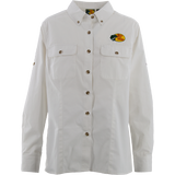 BPS Ladies LS Seamed Employee Shirt - White