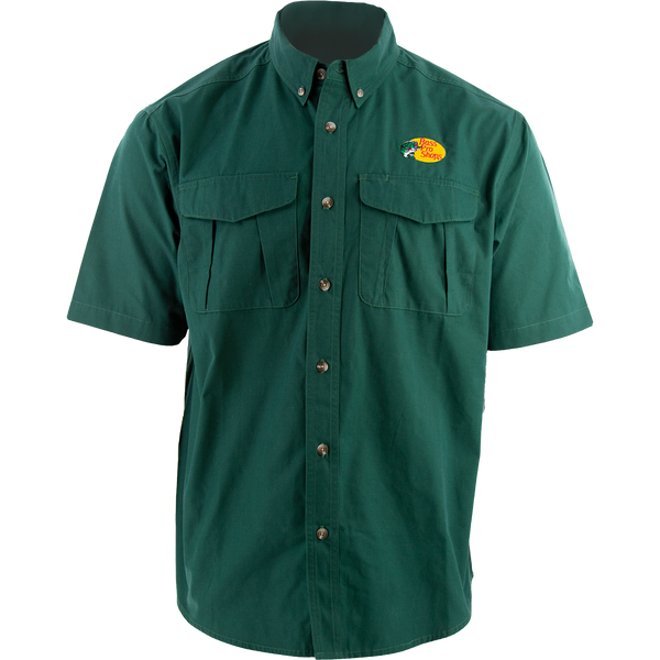 BPS Men's Woven Employee Shirt - Green