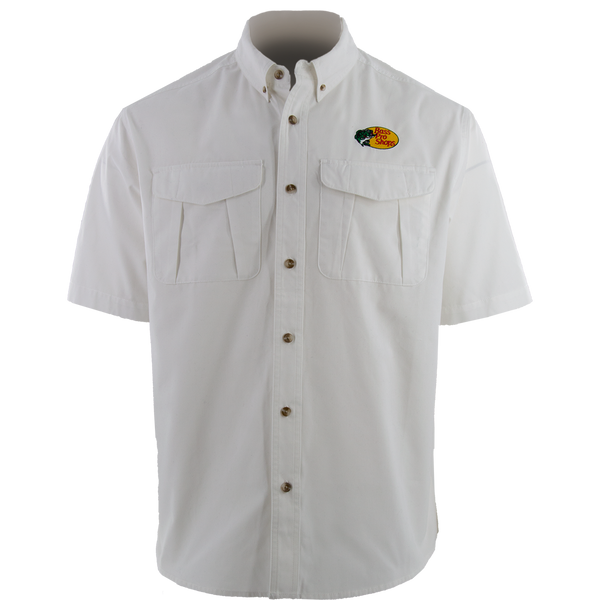 BPS Men's Woven Employee Shirt - White