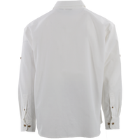 BPS Men's Woven LS Employee Shirt - White