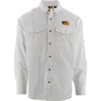BPS Men's Woven LS Employee Shirt - White