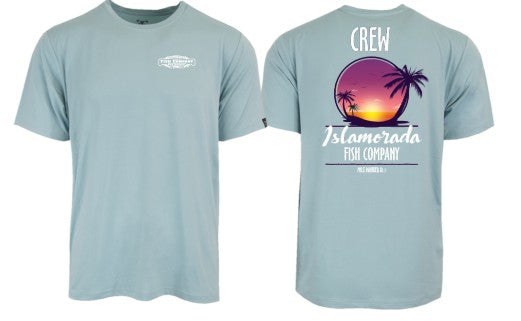 Islamorada Fish Co Uniform SS Performance Tee - Sterling Blue