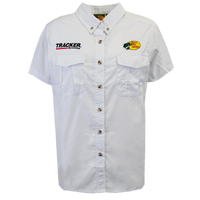 BPS/Tracker Ladies Woven SS Employee Shirt - White