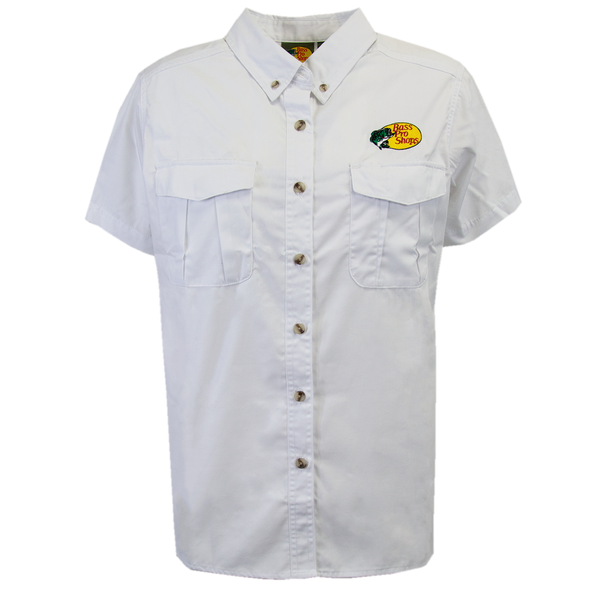 BPS Ladies SS Woven Shirt - White – BPS Coupa Punch Out