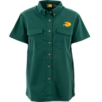 BPS Ladies Woven Employee Shirt - Green