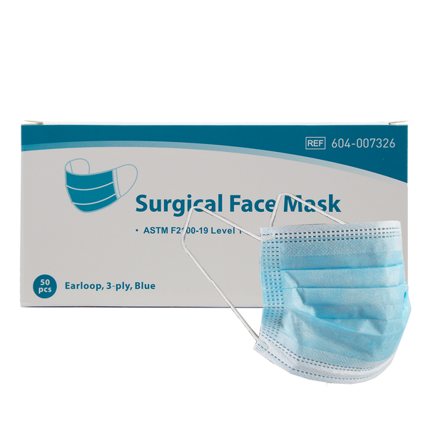 3 Ply Level 1 Face Masks - Case of 1,000