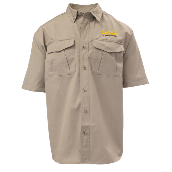 CAB Men's Employee SS Woven Shirt - British Tan