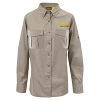 CAB Ladies Woven LS Employee Shirt - British Tan