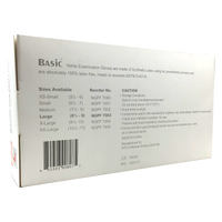 Basic Synguard - Powder Free Nitrile Exam Gloves - 1 box of 100