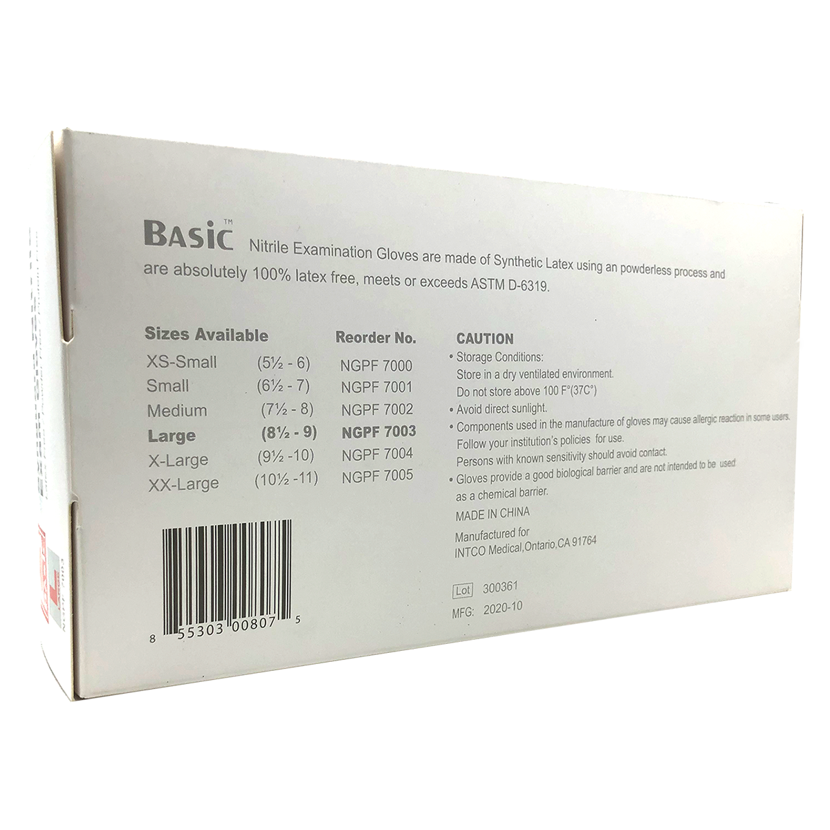 Basic Synguard - Powder Free Nitrile Exam Gloves - 1 box of 100 – BPS ...