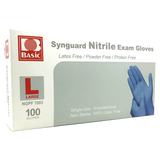 Basic Synguard - Powder Free Nitrile Exam Gloves - 1 box of 100