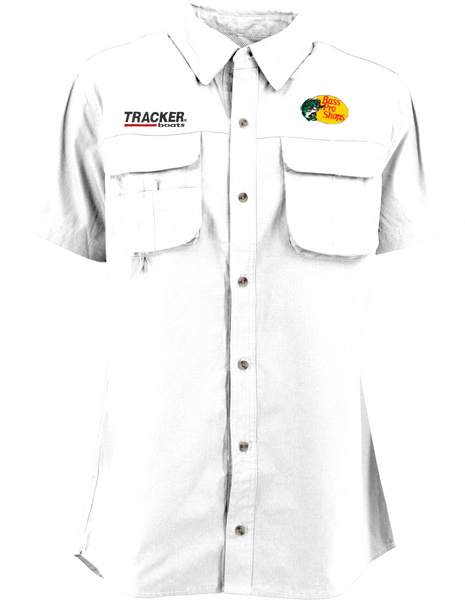BPS/Tracker Ladies Employee Fishing Shirt - White