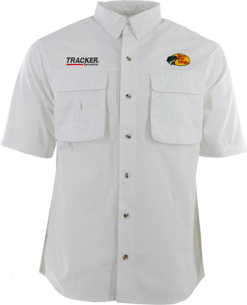 BPS/Tracker Men's Employee Fishing Shirt - White