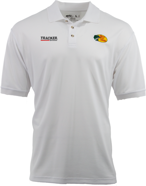 BPS/Tracker Men's Employee Knit Polo - White