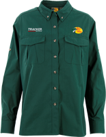 BPS/Tracker Ladies LS Woven Employee Shirt - Green