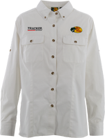 BPS/Tracker Ladies Employee LS Seamed Shirt - White