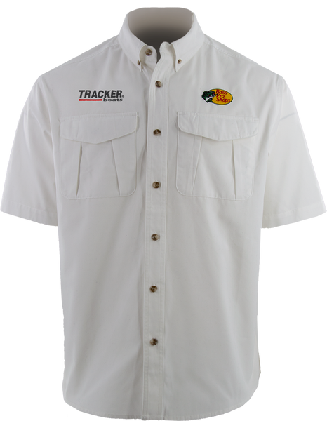 BPS/Tracker Men's Woven Employee Shirt - White