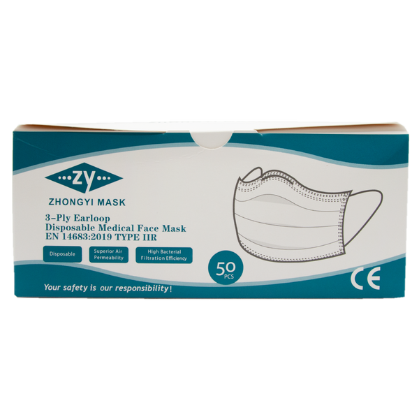 3 ply Masks - Level 2 - 1 box of 50