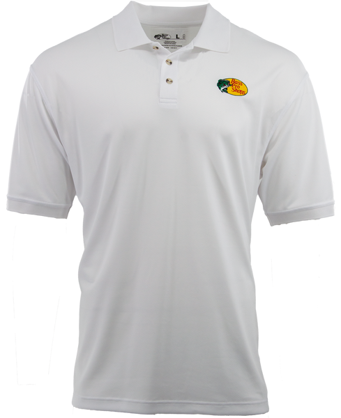 BPS Men's Employee Knit Polo - White